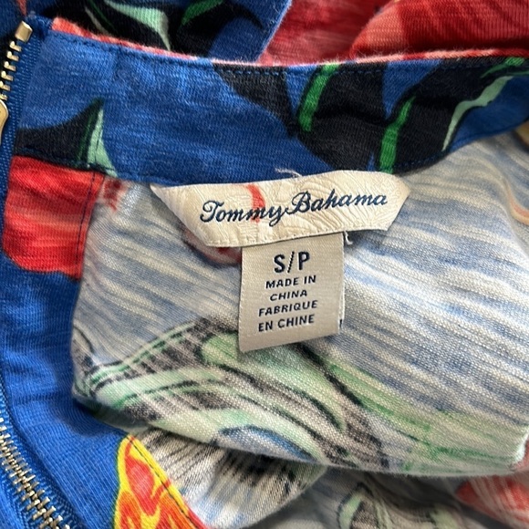 Tommy Bahama Tropical Piña Cool-Ada Floral Pineapple Colorful Mini Dress Small - Picture 7 of 8
